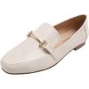 image:imageFEVERSOLE Womens Fashion Trim Deco Loafer Beige Plian Size 6 M US Bound with No Show Socks Women Low Cut Silky Thin Socks 3 Colors 9 Pairs