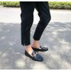 image:imageFEVERSOLE Womens Fashion Trim Deco Loafer Black Grain Size 6 M US Bound With No Show Socks Women Low Cut Silky Thin Socks 3 Colors 9 Pairs