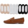 image:imageFEVERSOLE Womens Fashion Trim Deco Loafer Camel Plian Size 65 M US Bound With No Show Socks Women Low Cut Silky Thin Socks 3 Colors 9 Pairs