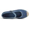 image:imageFEVERSOLE Close Toe Espadrilles Womens Comfort Breathable Ankle Strap Low Heel WedgeDenim Canvas Jute Mary Jane