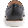 image:imageFEVERSOLE Womens Comfort Penny Loafer Geniune Leather Insole Flexible Walking Driving ShoesBlack Vegan Plain Leather Golden Buckle