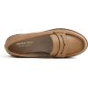 image:imageFEVERSOLE Womens Comfort Penny Loafer Geniune Leather Insole Flexible Walking Driving ShoesCamel Vegan Nubuck Leather
