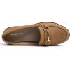 image:imageFEVERSOLE Womens Comfort Penny Loafer Geniune Leather Insole Flexible Walking Driving ShoesCamel Vegan Nubuck Leather Golden Buckle