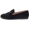 image:imageFEVERSOLE Womens Fashion Comfortable Penny Loafer Buckle Dressy ShoesBlack Velvet Quilted