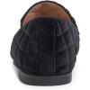image:imageFEVERSOLE Womens Fashion Comfortable Penny Loafer Buckle Dressy ShoesBlack Velvet Quilted