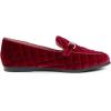 image:imageFEVERSOLE Womens Fashion Comfortable Penny Loafer Buckle Dressy ShoesBurgundy Red Velvet Quilted
