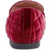 image:imageFEVERSOLE Womens Fashion Comfortable Penny Loafer Buckle Dressy ShoesBurgundy Red Velvet Quilted