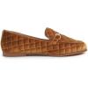 image:imageFEVERSOLE Womens Fashion Comfortable Penny Loafer Buckle Dressy ShoesCamel Velvet Quilted