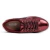 image:imageFEVERSOLE Womens Fashion Lace Up Dress Sneakers Sparkly Party Shiny ShoesBurgundy Glitter Star Laceup 1405