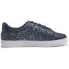 image:imageFEVERSOLE Womens Fashion Lace Up Dress Sneakers Sparkly Party Shiny ShoesNight Blue Glitter Laceup 1405