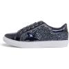 image:imageFEVERSOLE Womens Fashion Lace Up Dress Sneakers Sparkly Party Shiny ShoesNight Blue Glitter Star Laceup 1405