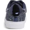 image:imageFEVERSOLE Womens Fashion Lace Up Dress Sneakers Sparkly Party Shiny ShoesNight Blue Glitter Star Laceup 1405