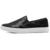 image:imageFEVERSOLE Womens Fashion Sparkle Sequin Embellished Sneaker Party Holiday Casual ShoesBlack Sequin