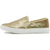 image:imageFEVERSOLE Womens Fashion Sparkle Sequin Embellished Sneaker Party Holiday Casual ShoesGold Sequin
