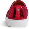 image:imageFEVERSOLE Womens Fashion Sparkle Sequin Embellished Sneaker Party Holiday Casual ShoesRed Sequin Slip on