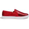 image:imageFEVERSOLE Womens Fashion Sparkle Sequin Embellished Sneaker Party Holiday Casual ShoesRed Sequin Slip on