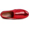 image:imageFEVERSOLE Womens Fashion Sparkle Sequin Embellished Sneaker Party Holiday Casual ShoesRed Sequin Slip on
