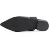 image:imageFEVERSOLE Womens Pointed Toe Fashion Mules Low Heel Flats Casual Summer SlideBlack Vegan Leather Raffia Strap