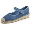 Denim Canvas Jute Mary Jane