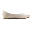 image:imageFEVERSOLE Womens Fashion Pointed Toe Classic Dressy Silky Shiny Comfort Cushioned FlatsBeige Satin