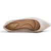 image:imageFEVERSOLE Womens Fashion Pointed Toe Classic Dressy Silky Shiny Comfort Cushioned FlatsBeige Satin