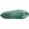 image:imageFEVERSOLE Womens Shiny Ballet Flat Glitter Jade Green Size 85 M US Bound with No Show Socks Women Low Cut Silky Thin Socks 3 Colors 9 Pairs