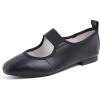 Sq Black Vegan Elastic Mary Jane