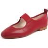 Sq Retro Red Vegan Elastic Mary Jane