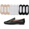 image:imageFEVERSOLE Womens Fashion Trim Deco Loafer Black Grain Pu Size 95 M US Bound with No Show Socks Women Low Cut Silky Thin Socks 3 Colors 9 Pairs