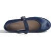 image:imageFEVERSOLE Womens Soft Cushion Extra Padded Comfort Round Toe Mary Jane Metal Buckle Fashion Ballet Flats Walking ShoesNavy Satin Mary Jane