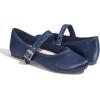 image:imageFEVERSOLE Womens Soft Cushion Extra Padded Comfort Round Toe Mary Jane Metal Buckle Fashion Ballet Flats Walking ShoesNavy Satin Mary Jane
