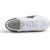 image:imageFEVERSOLE Womens Featured PU Leather Colorful Lace Up SneakerWhite Glitter Brown Star