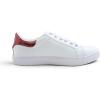 image:imageFEVERSOLE Womens Featured PU Leather Colorful Lace Up SneakerWhite Glitter Burgundy Star