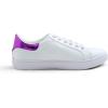 image:imageFEVERSOLE Womens Featured PU Leather Colorful Lace Up SneakerWhite Glitter Purple Star