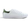 image:imageFEVERSOLE Womens Featured PU Leather Colorful Lace Up SneakerWhite Glitter Yellow Green Star