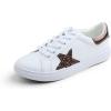 White Glitter Brown Star