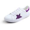 White Glitter Purple Star
