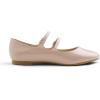 image:imageFEVERSOLE Womens Mary Jane Fashion Round Toe Double Straps Slip On FlatsMaryjane Two Straps Powder Nude Patent