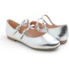 image:imageFEVERSOLE Womens Mary Jane Fashion Round Toe Double Straps Slip On FlatsMaryjane Two Straps Silver