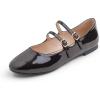 Maryjane Two Straps Chocolate Patent