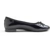 image:imageFEVERSOLE Womens Round Toe Low Heel Bow Tie Dress Pump ShoesBlack Patent Vegan Leather