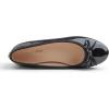 image:imageFEVERSOLE Womens Round Toe Low Heel Bow Tie Dress Pump ShoesBlack Patent Vegan Leather