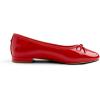 image:imageFEVERSOLE Womens Round Toe Low Heel Bow Tie Dress Pump ShoesRed Patent Vegan Leather