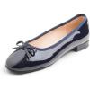 Navy Patent Vegan Leather