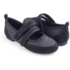 image:imageFEVERSOLE Womens Cushion Padded Mary Jane Sneakerina Double Straps Comfort Casual Soft Fabric Sporty BalletsBlack Fabric Mf Two Straps