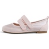 image:imageFEVERSOLE Womens Cushion Padded Mary Jane Sneakerina Double Straps Comfort Casual Soft Fabric Sporty BalletsPink Fabric Mf Two Straps