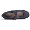 image:imageFEVERSOLE Womens Cushion Padded Sport Wide Toe Box Mary Jane Comfort Casual Soft Fabric Genuine Suede Ballet SneakerinaBlack Fabric Genuine Suede
