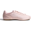 image:imageFEVERSOLE Womens Fashion Cushion Padded Ballet Flats Comfort Casual Soft Fabric Ballerina SneakerLight Pink Satinmf