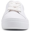 image:imageFEVERSOLE Womens Fashion Platform Vegan Leather Daily Casual Lace Up SneakerWhite Platform Laceup