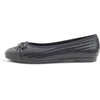 image:imageFEVERSOLE Womens Bow Tie Fashion Dress Slip On Shoes Cap Toe Ballet FlatBlack Vegen Leather Knit S Pattern